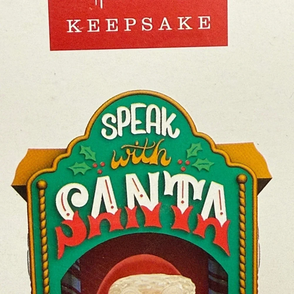 2023 Hallmark Keepsake Santa Ornament Naughty and Nice Arcade Music Light &Sound